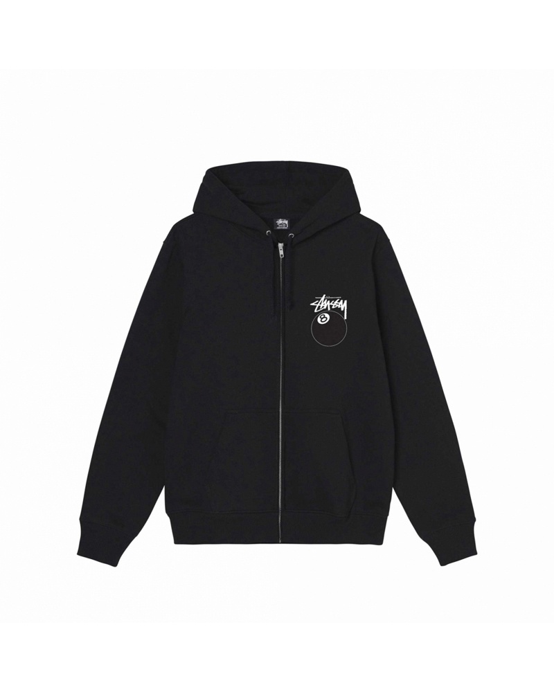 Stussy パーカー 安い - 8 Ball Zip 黒 | ステューシー 日本 店舗