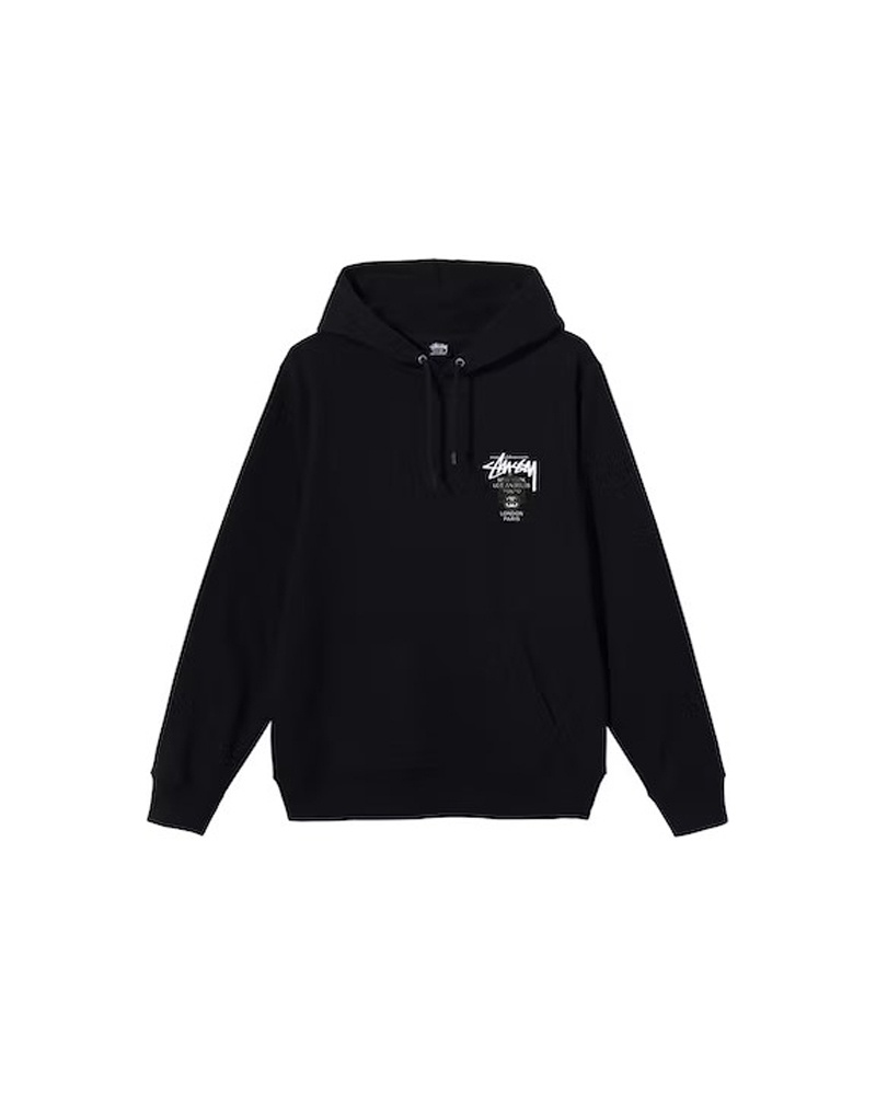 M/110ステューシーINTERNATIONAL赤ブルゾン黒パーカーSTUSSY TOKYO